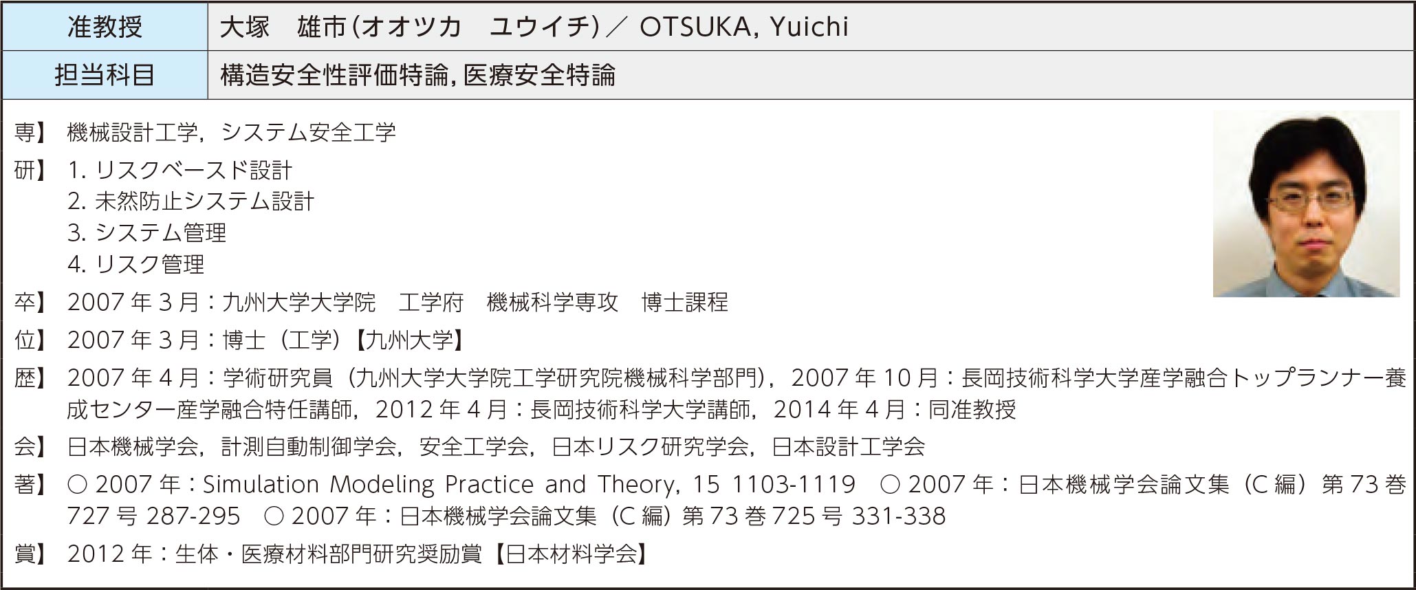 大塚　雄市（オオツカ　ユウイチ）